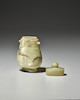 Thumbnail of AN ARCHAISTIC BRONZE-FORM JADE VASE AND COVER, HU Song-Ming dynasty image 6