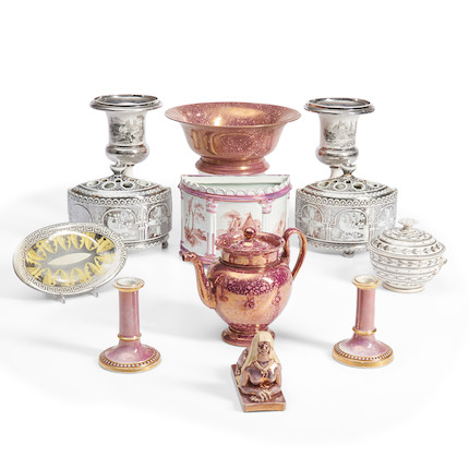 Group of English & French Lustre Items image 1