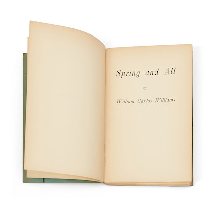 Williams, William Carlos (1883-1963) Spring and All, first edition, Paris Contact Publishing Co., 1923. image 3