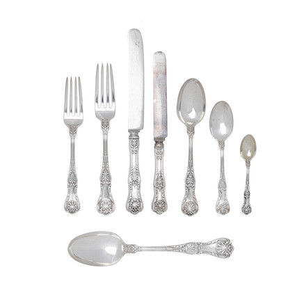 AN AMERICAN STERLING SILVER FLATWARE SERVICE by Gorham, Providence, RI, late 19th/20th century image 1