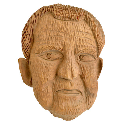 Chip-carved Portrait of Richard Nixon, Clarence Stringfield (1903-76), Nashville, Tennessee, c. 1965. image 1