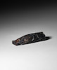Thumbnail of AN ARCHAIC BLACK JADE CARVING OF A PIG Han Dynasty image 1