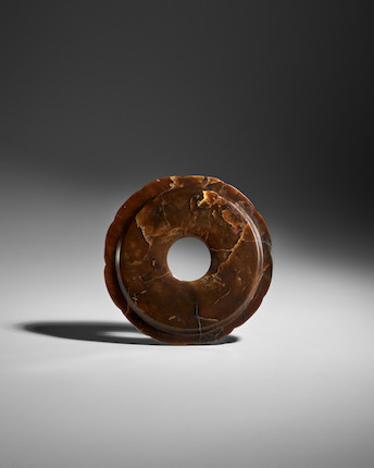 A LOBED BROWN JADE CUPSTAND Song - Ming dynasty image 3