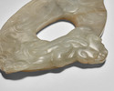 Thumbnail of AN ARCHAISTIC JADE DRAGON-IN-CLOUDS ORNAMENT Song dynasty image 3
