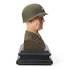 Thumbnail of Carved and Painted Life-sized Bust of George S. Patton, Armand LaMontagne (b. 1938), Scituate, Rhode Island, 1983. image 4