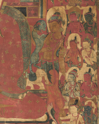 A THANGKA OF THE BUDDHA TIBET, LATE 12TH/EARLY 13TH CENTURY image 4