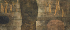 Thumbnail of Betty Ecke (Tseng Yu-Ho) (1925-2017) The Participate Flow 26 x 60 in. (66.0 x 152.4 cm)  (Executed in 1962.) image 2