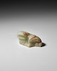 Thumbnail of A FRAGMENTARY ARCHAIC WHITE JADE RECUMBENT TIGER Han dynasty image 2
