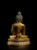 Thumbnail of A GILT COPPER ALLOY FIGURE OF VAJRASANA BUDDHA TIBET, 14TH/15TH CENTURY image 2