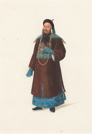 CHINESE ARTIST, C. 1805-1810 SIX FINE AND RARE STUDIES image 4