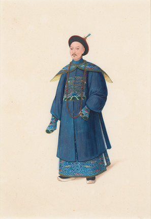 CHINESE ARTIST, C. 1805-1810 SIX FINE AND RARE STUDIES image 3