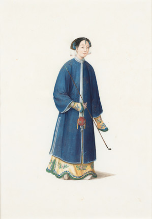 CHINESE ARTIST, C. 1805-1810 SIX FINE AND RARE STUDIES image 2
