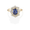 Thumbnail of A GOLD, SAPPHIRE AND DIAMOND RING image 1