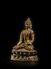 Thumbnail of A GILT COPPER ALLOY FIGURE OF BUDDHA  TIBET, 13TH/14TH CENTURY image 2