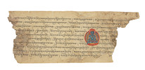 Thumbnail of THREE DOUBLE-SIDED ILLUMINATED PAGES FROM A  PRAJNAPARAMITA SUTRA WEST TIBET, 11TH/12TH CENTURY image 2