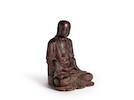 Thumbnail of A CARVED AND LACQUERED WOOD SEATED FIGURE OF BUDDHA 17th century (2) image 6