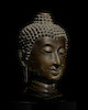 Thumbnail of A LARGE COPPER ALLOY HEAD OF BUDDHA NORTHERN THAILAND, LAN NA KINGDOM, 15TH CENTURY image 2