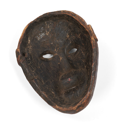 A Nepalese wood mask  ht. 9 1/4, wd. 7 in. image 2