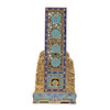 Thumbnail of Cloisonne/Gilt-bronze Table Screen Electrified as Lamp image 4