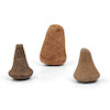 Thumbnail of Three Polynesian stone pounders  ht. 6, 4 1/2, and 4 in. image 1