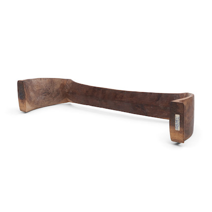 A large Tongan neck rest, kali ht. 9 1/2, wd. 25 1/2 in. image 2