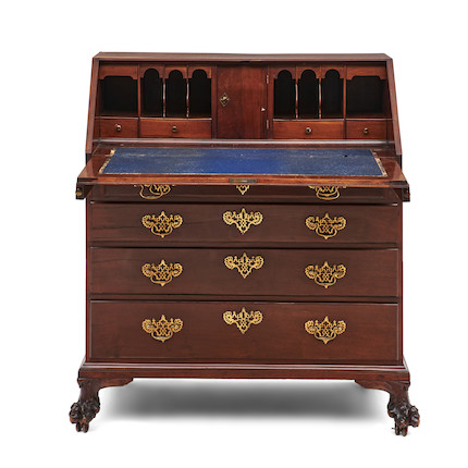 Bench-made Mahogany Slant-lid Desk, America, early 20th century. image 2
