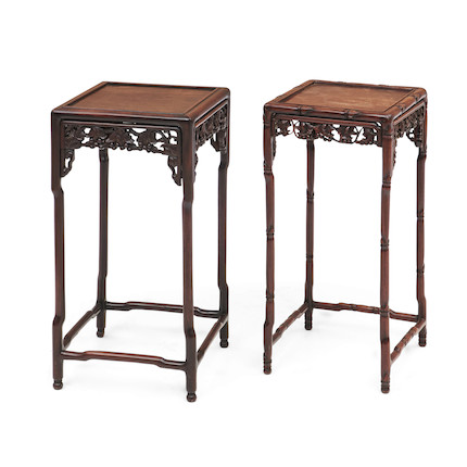 Two Rosewood Stands, China, late 19th century. image 1