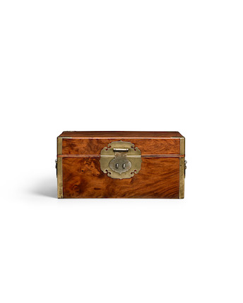 A FINE HUANGHUALI DOCUMENT BOX WITH BAITONG MOUNTS, XIAOXIANG Qing dynasty, 17th/18th century image 2