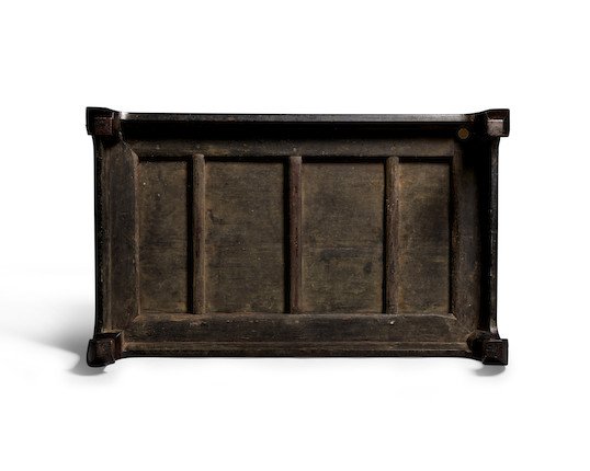 AN ELEGANT ZITAN LOW TABLE, KANGZHUO  Qing dynasty, 18th century image 5