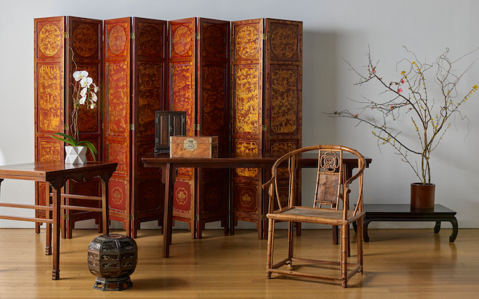 A RARE AND EXCEPTIONAL HUANGHUALI AND HUAMU BAMBOO-STYLE HORSESHOE BACK ARMCHAIR, QUANYI 17th/18th century image 17