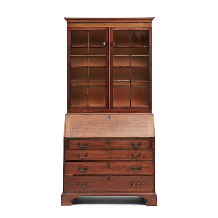 Mahogany Desk and Bookcase, England, late 18th/early 19th century. image 1