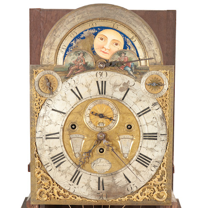 Dutch Burl Walnut and Inlaid Eight-day Musical Longcase Clock, Jan Christian Sauer, Amsterdam, c. 1765, image 2