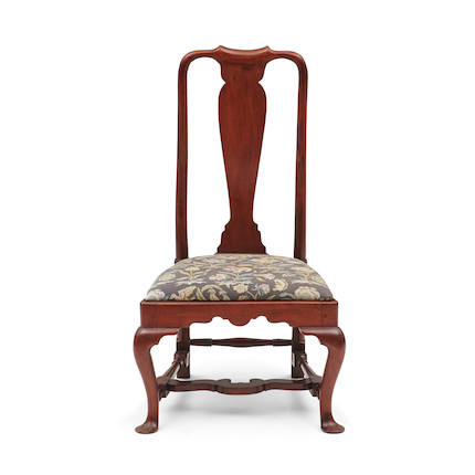 Queen Anne Mahogany Slipper Chair, Rhode Island, mid-18th century. image 1