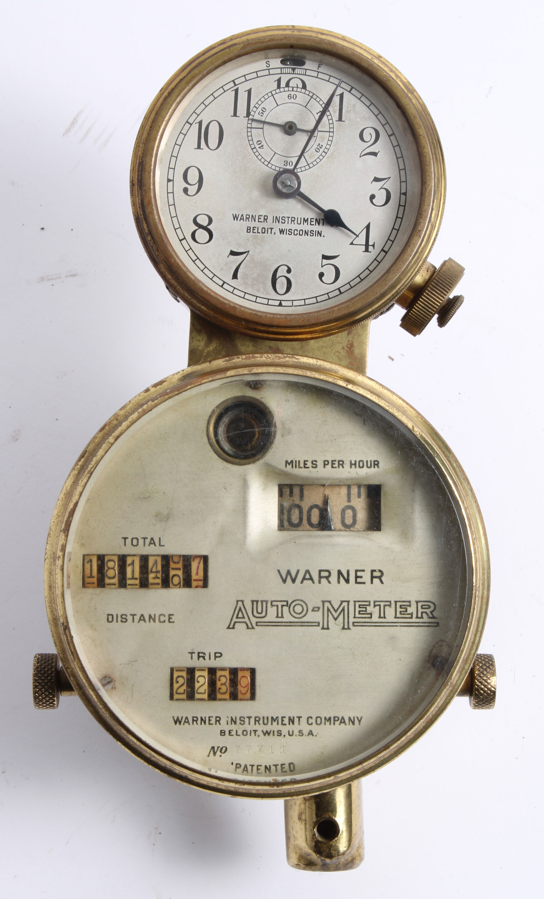 Doal Instrument Bonhams Cars : A Warner Auto-Meter dual instrument cluster by the ...
