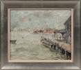 Thumbnail of Milton Avery (American, 1885-1965) Untitled (The Wharf) 14 x 16 3/4 in. (35.6 x 42.6 cm.) framed 18 1/4 x 21 1/4 in. image 2