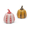 Thumbnail of Yayoi Kusama (Japanese, born 1929) Two Pumpkins (Yellow and Red) height 4 1/4 in (10.8 cm) each image 1