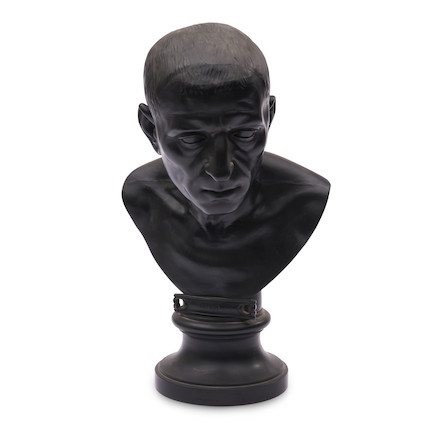 Black Basalt Library Bust of Cicero, England, late 18th/early 19th century, image 1