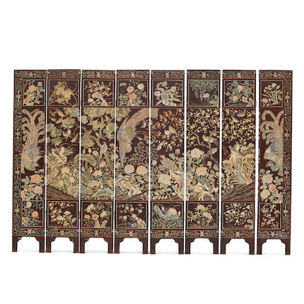 Eight Panel Coromandel Screen China, c. 1900. image 2