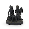 Thumbnail of Wedgwood Black Basalt Cupid and Psyche, England, 19th century, image 1