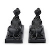 Thumbnail of Pair of Wedgwood Black Basalt Grecian Sphinx, England, early 19th century, image 2
