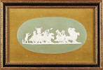 Thumbnail of Wedgwood Green Jasper Dip Plaque, England, 19th century, image 1