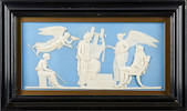 Thumbnail of Wedgwood Solid Light Blue Apotheosis of Homer Plaque, England, 19th century, image 1