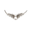 Thumbnail of A SILVER-TOPPED GOLD AND DIAMOND WING BROOCH image 2