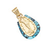 Thumbnail of A GOLD, OPAL AND TURQUOISE PENDANT image 2