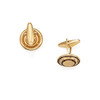 Thumbnail of LUCIEN PICCARD A PAIR OF GOLD AND GARNET CUFFLINKS image 2