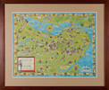 Thumbnail of Framed Scott Map of Boston, Massachusetts late 20th century, image 3