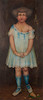 Thumbnail of Framed Portrait of a Girl in Blue Dress image 1