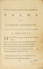 Thumbnail of FIRST BOOK PUBLICATION OF AN AFRICAN AMERICAN WOMAN. WHEATLEY, PHILLIS. 1753-1784. Poems on Various Subjects, Religious and Moral.... London A. Bell, sold by Cox and Berry, Boston, 1773. image 4