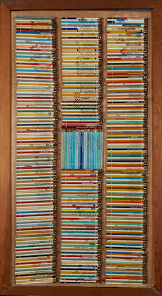 Two Large Framed Pencil Collections image 1