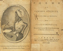 Thumbnail of FIRST BOOK PUBLICATION OF AN AFRICAN AMERICAN WOMAN. WHEATLEY, PHILLIS. 1753-1784. Poems on Various Subjects, Religious and Moral.... London A. Bell, sold by Cox and Berry, Boston, 1773. image 1
